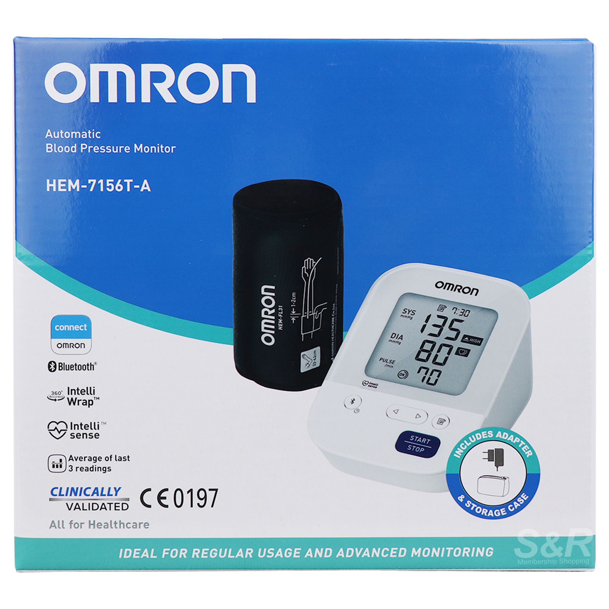 Omron Automatic Blood Pressure Monitor HEM-7156T-A Omron Automatic Blood Pressure Monitor HEM-7156T-A